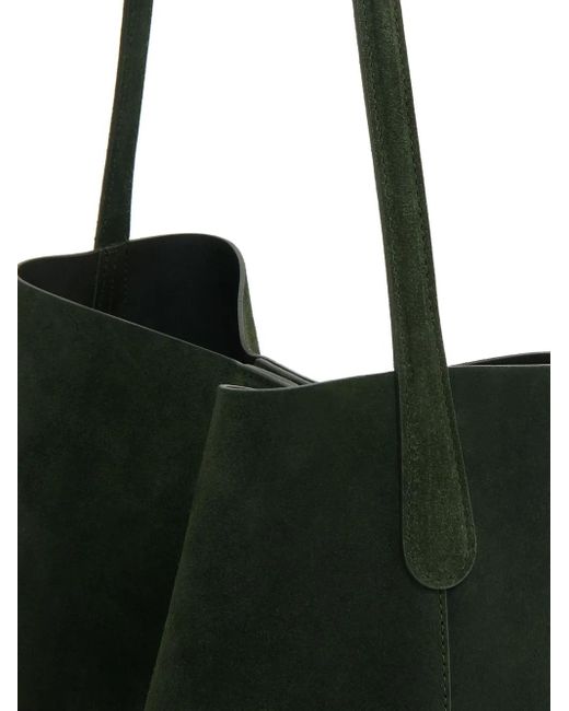 Mansur Gavriel Everyday Cabas Suède Leren Shopper in het Black