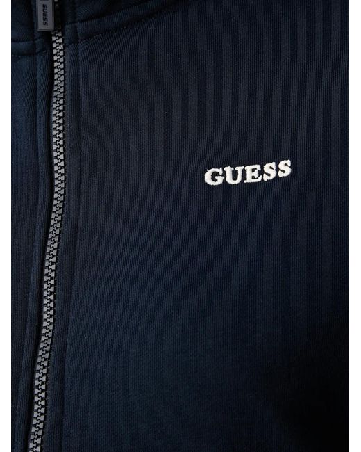 Bomber Con Logo E Zip di Guess in Blue