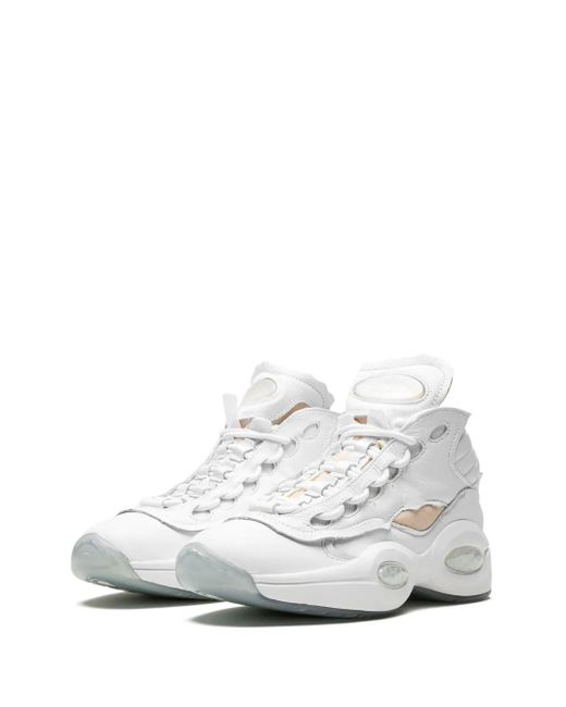 Reebok White X Maison Margiela Question Mid Sneakers for men