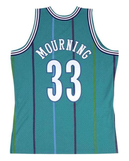 Mitchell & Ness Blue X Nba Hornets 92 Alonzo Mourning Swingman Road Tank Top for men