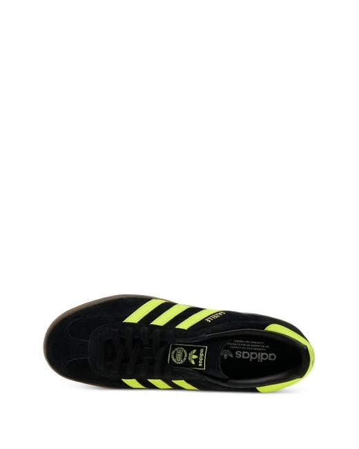 Adidas Black Gazelle Indoor Suede Sneakers for men