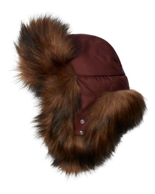 Burberry Brown Ear-flaps Trapper Hat