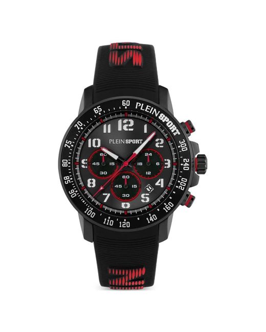 Philipp Plein Black Chronorace 44Mm Watch for men