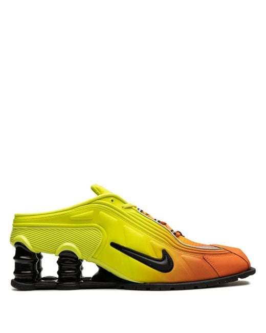 Nike Yellow X Martine Rose Shox R4 Mule "Safety" Sneakers
