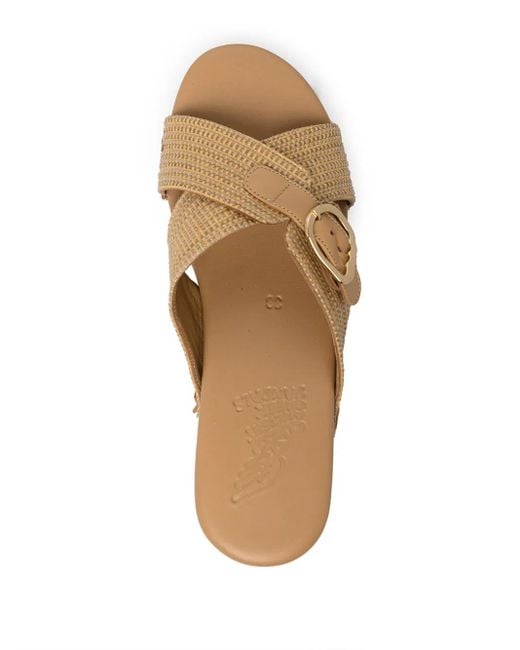 Ancient Greek Sandals Brown Marilisa Crosstrap Clog Sandals