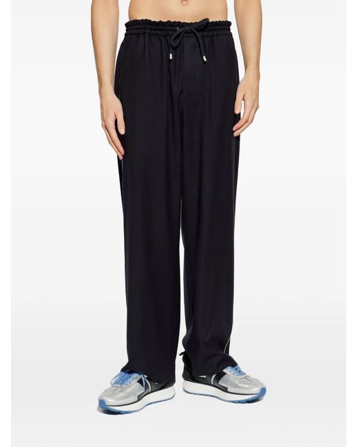 Loewe Blue Drawstring Logo Track Pants for men