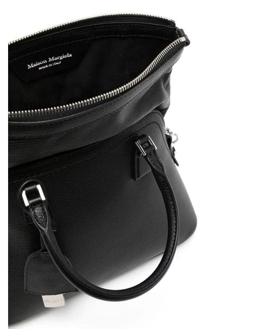 Maison Margiela Black Mini 5Ac Classique Handtasche
