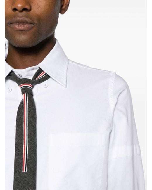 Thom Browne Hemd mit Armbindendetail in White für Herren