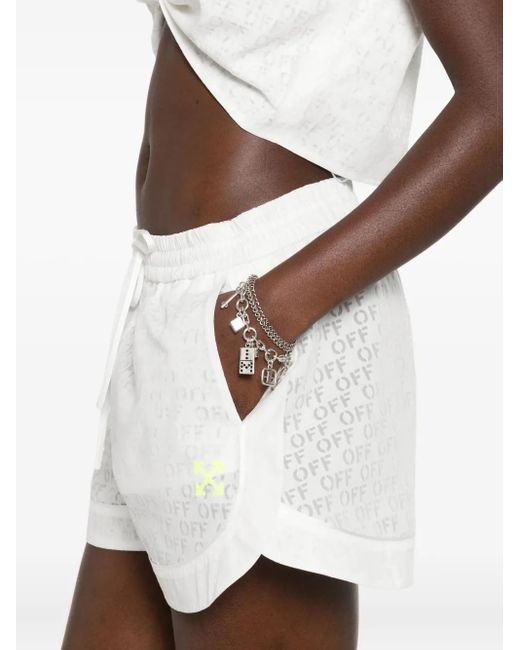 Off-White c/o Virgil Abloh White Linen Shorts