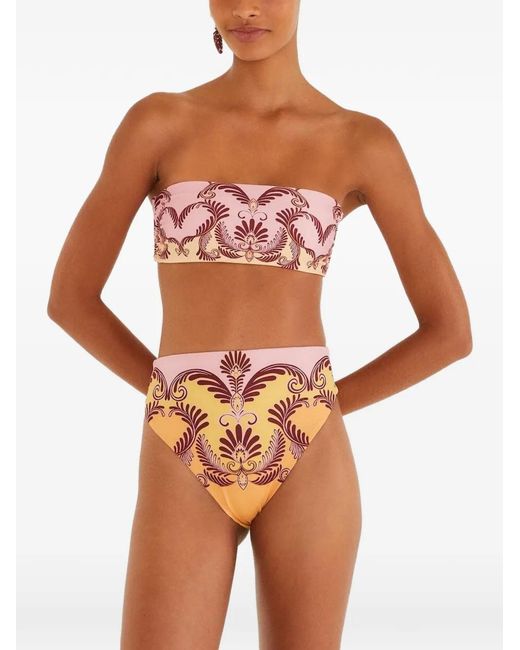 Farm Rio White Arabesque-Print Bikini