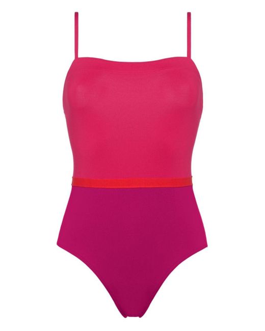 Bañador Ara con diseño colour block Eres de color Pink