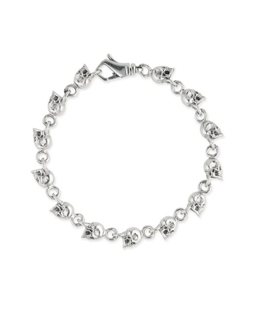 Pulsera con múltiples calaveras Emanuele Bicocchi de color White