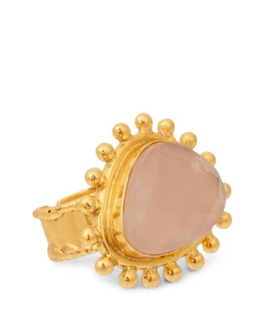 Sylvia Toledano Brown Quartz Dot Ring
