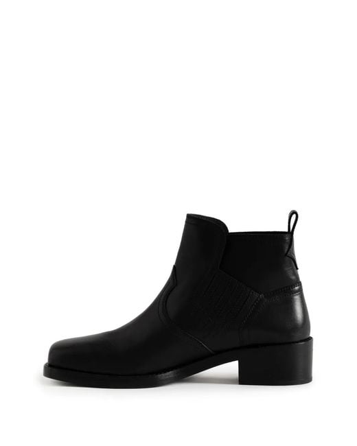 Zadig & Voltaire Black Igata Smooth Cowskin Boots