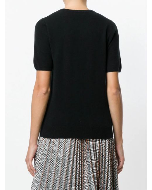 N.Peal Cashmere ショートスリーブ カシミアニット Black