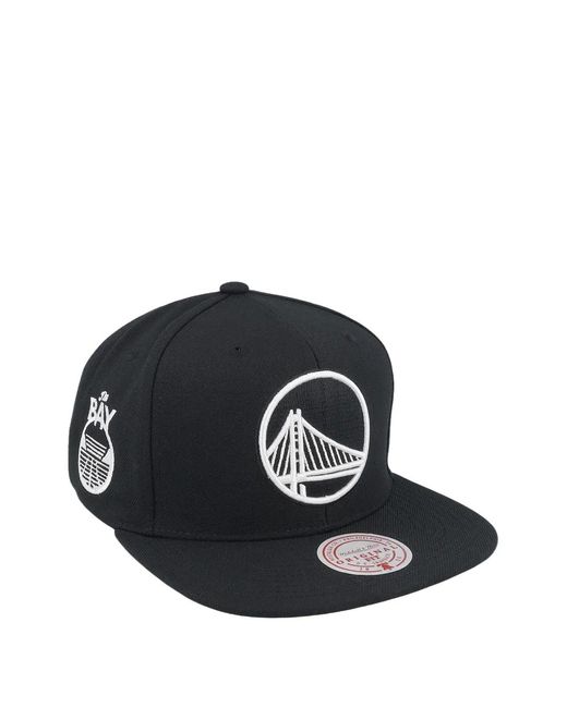 Mitchell & Ness Black X Nba Evergreen Golden State Warriors Snapback Cap for men