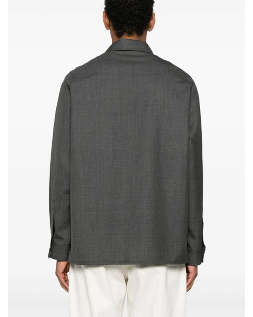 Lemaire Gray Tailored Shirt for men