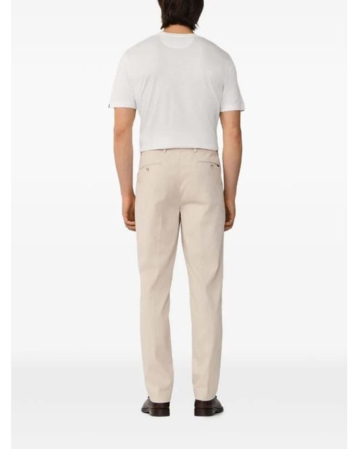 Hackett Natural Sloane Tapered Tricotine Trousers for men