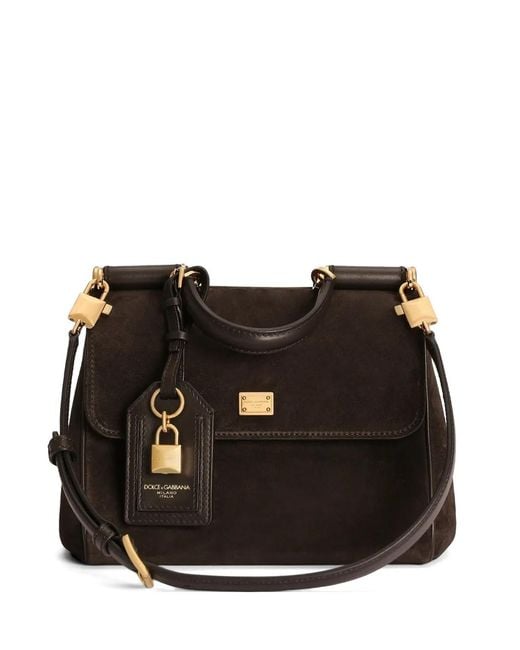 Dolce & Gabbana Black Small My Sicily Handbag