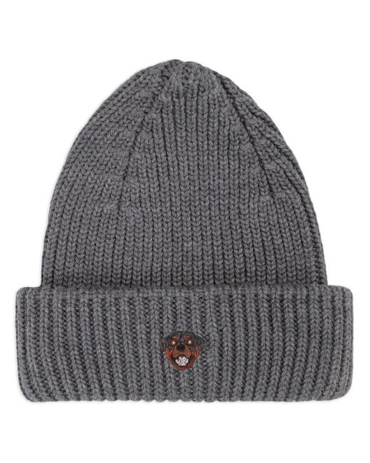 Gorro con aplique de perro PELO FOUNDATION de color Gray
