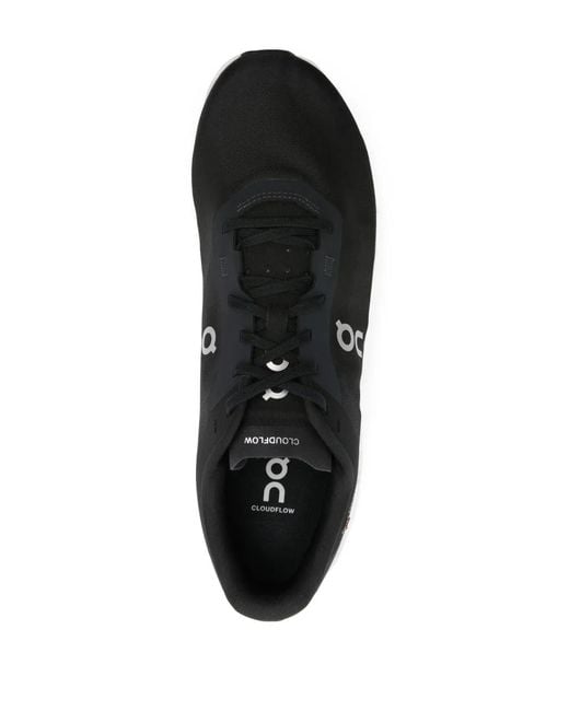 On Shoes Black Cloudflow 4 Sneakers - Men's - Rubber/fabric for men