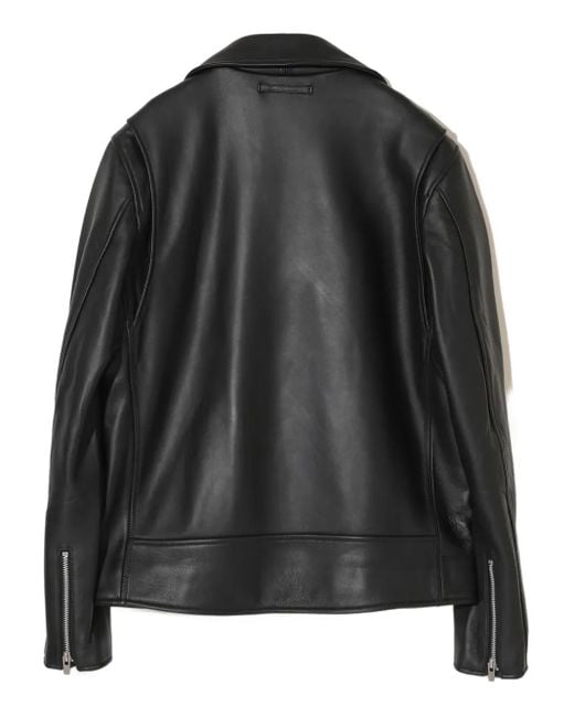Undercover Black Leather Biker Jacket for men