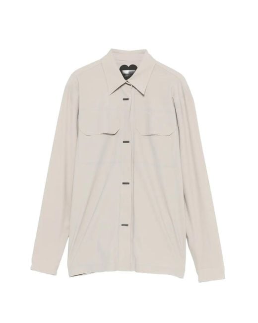Rrd White Flap-Pocket Shirt Jacket