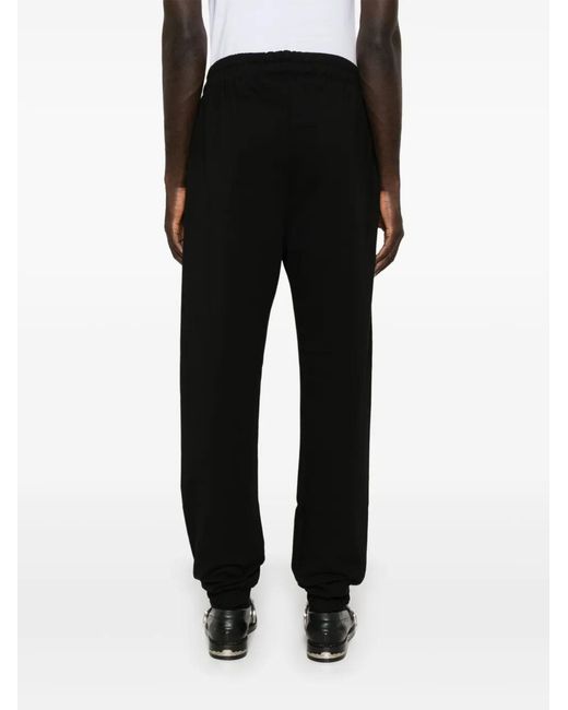 Gcds Black Lounge Logo Sweatpants for men