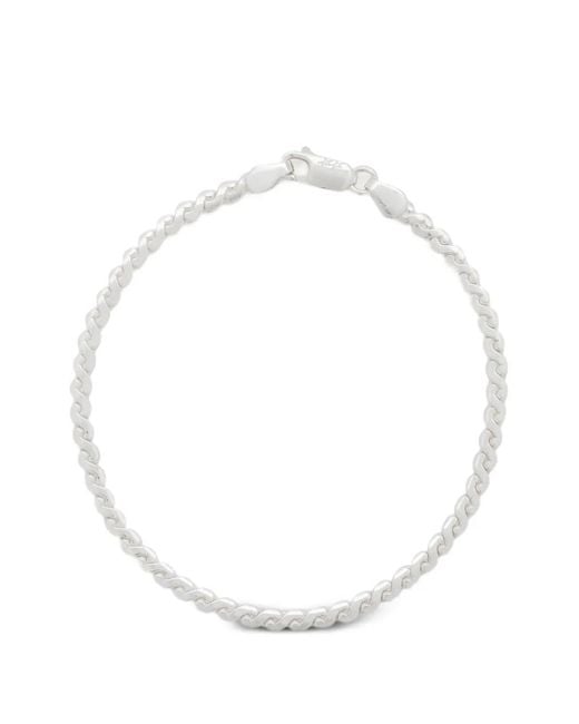 Twojeys White Egyptian Twisted-Link Bracelet for men