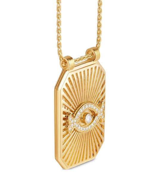 Marie Lichtenberg White Eye Diamond Scapular Necklace