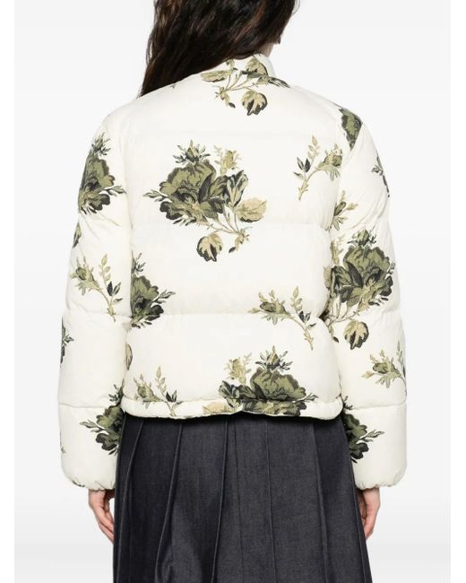 Moncler White Nasso Puffer Jacket