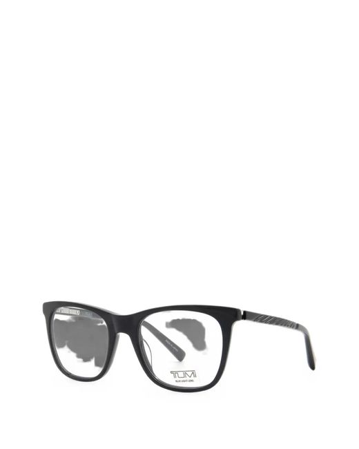 Tumi Black Square-Frame Glasses