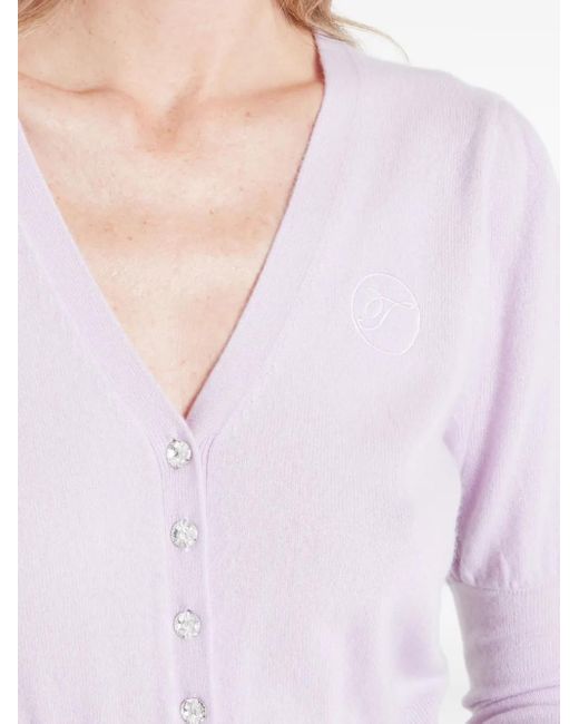 Temperley London Pink Cashmere Cardigan