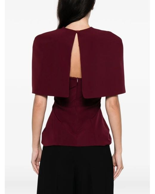 Axel 113 Red Scarlet Cape Top