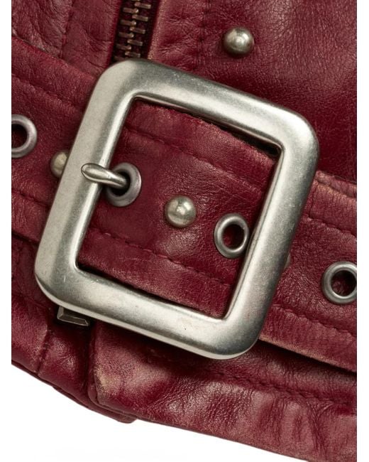 RRL Red Bikerjacke Mit Nieten