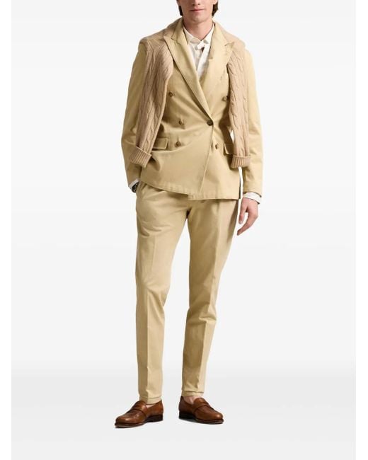 Polo Ralph Lauren Natural Pleated Chino Trousers for men