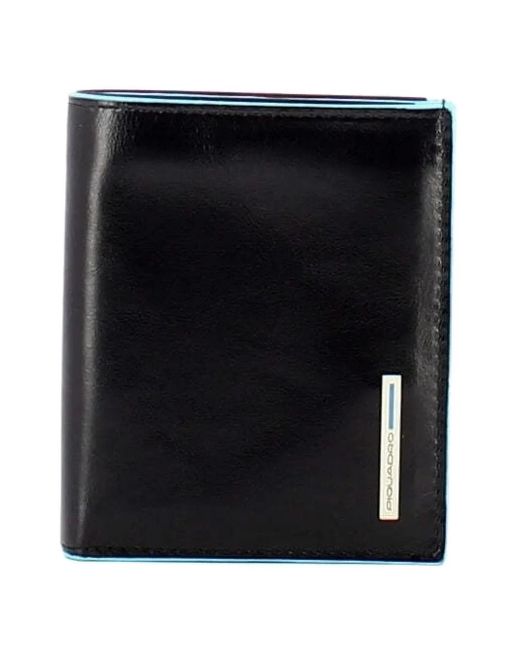 Piquadro Black Portemonnaie mit Lederdetails