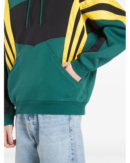 Adidas Green Santiago Loose-Fit Hoodie for men