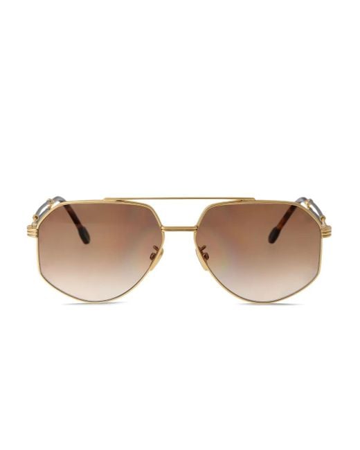Fred Natural Pilot-Frame Sunglasses for men