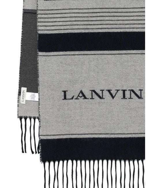 Lanvin Black Winter Scarves