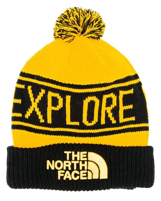 The North Face S Retro Tnf Pom Beanie 