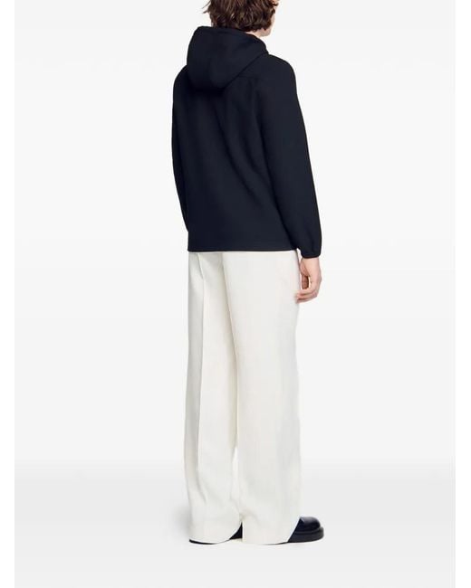 Capucha Con Cremallera Sandro de hombre de color Black