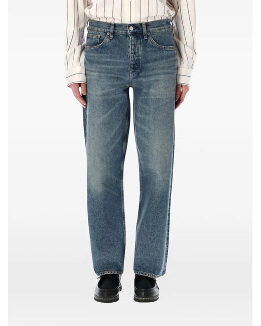sunflower Blue Logo-Patch Jeans for men