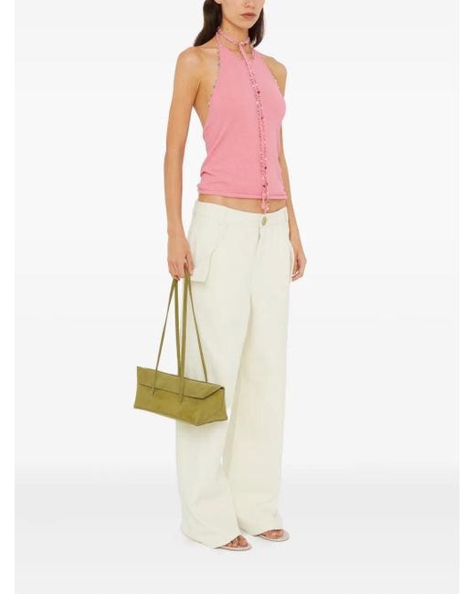 Christopher Esber White Button-Fastening Trousers