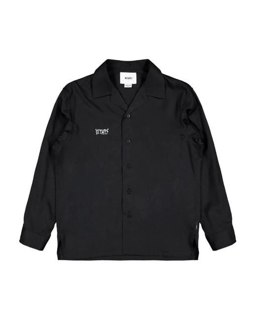 (w)taps Ctly. Overhemd Twill Button-Up Overhemd in het Black voor heren