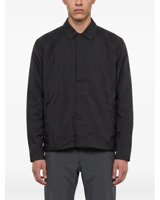 Veilance Blue Zip-Up Overshirt for men