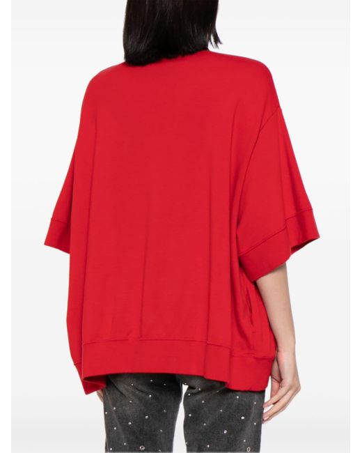 T-shirt en coton à imprimé photographique Undercover en coloris Red