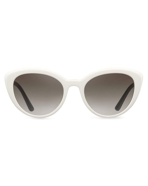Prada White 'Ultravox' Sonnenbrille