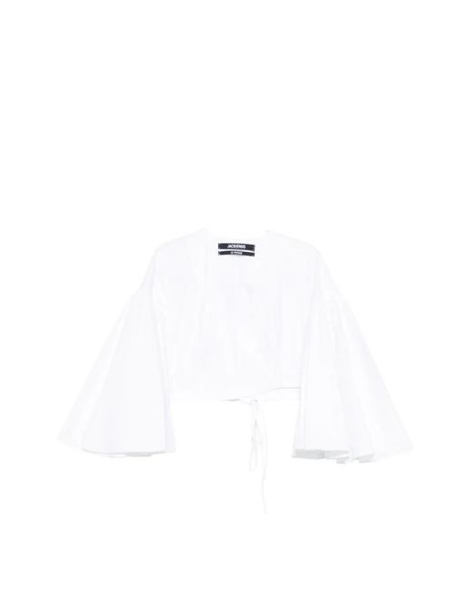 Jacquemus White The Paysan Wrap Top
