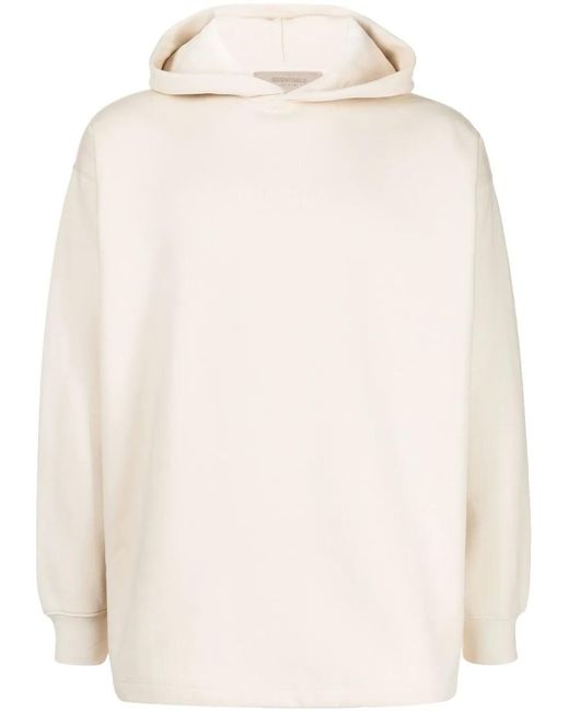 Fear Of God Natural Debossed-Logo Cotton Hoodie for men